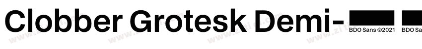Clobber Grotesk Demi字体转换